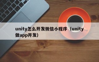 unity怎么开发微信小程序（unity做app开发）
