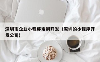 深圳市企业小程序定制开发（深圳的小程序开发公司）