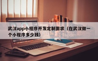 武汉app小程序开发定制需求（在武汉做一个小程序多少钱）
