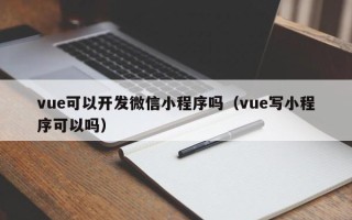 vue可以开发微信小程序吗（vue写小程序可以吗）